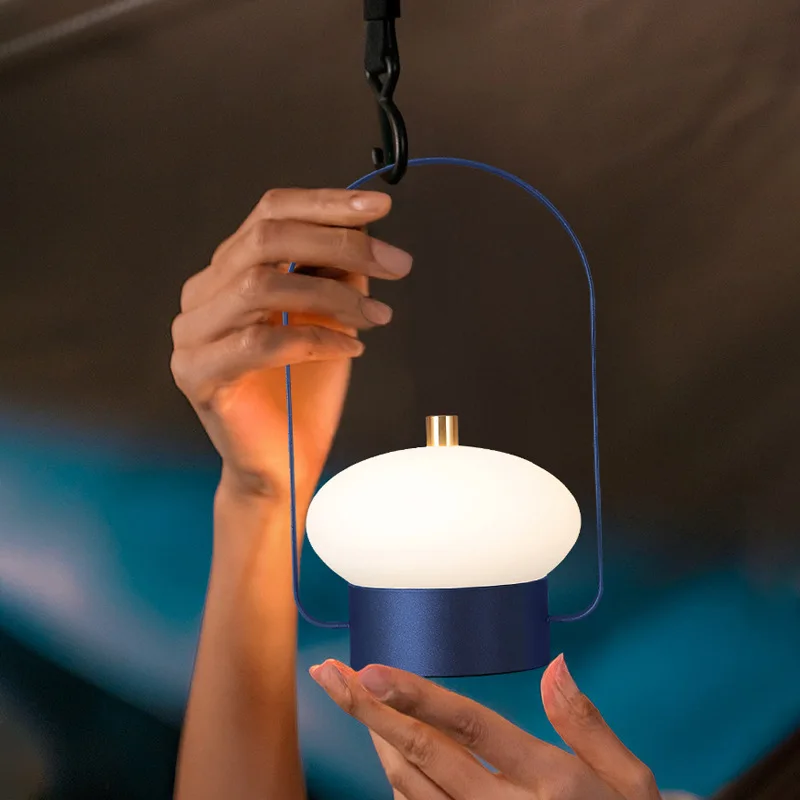 Outdoor Camping Tent Tri Color Infinite Dimming Atmosphere Hand-held Lamp High-quality Anti Fall Lighting Fixture