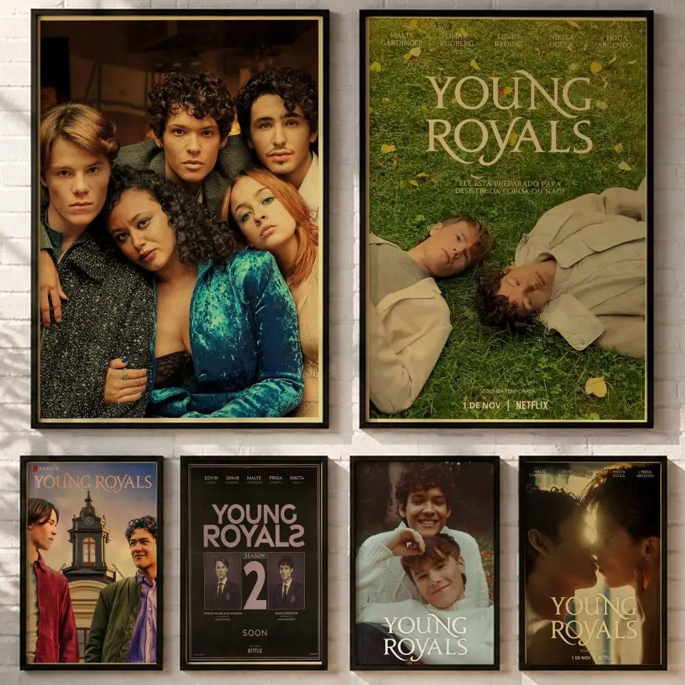 TV Series Young Royals Poster HD poster wall art self-stick no-residue for home cafe office great gift