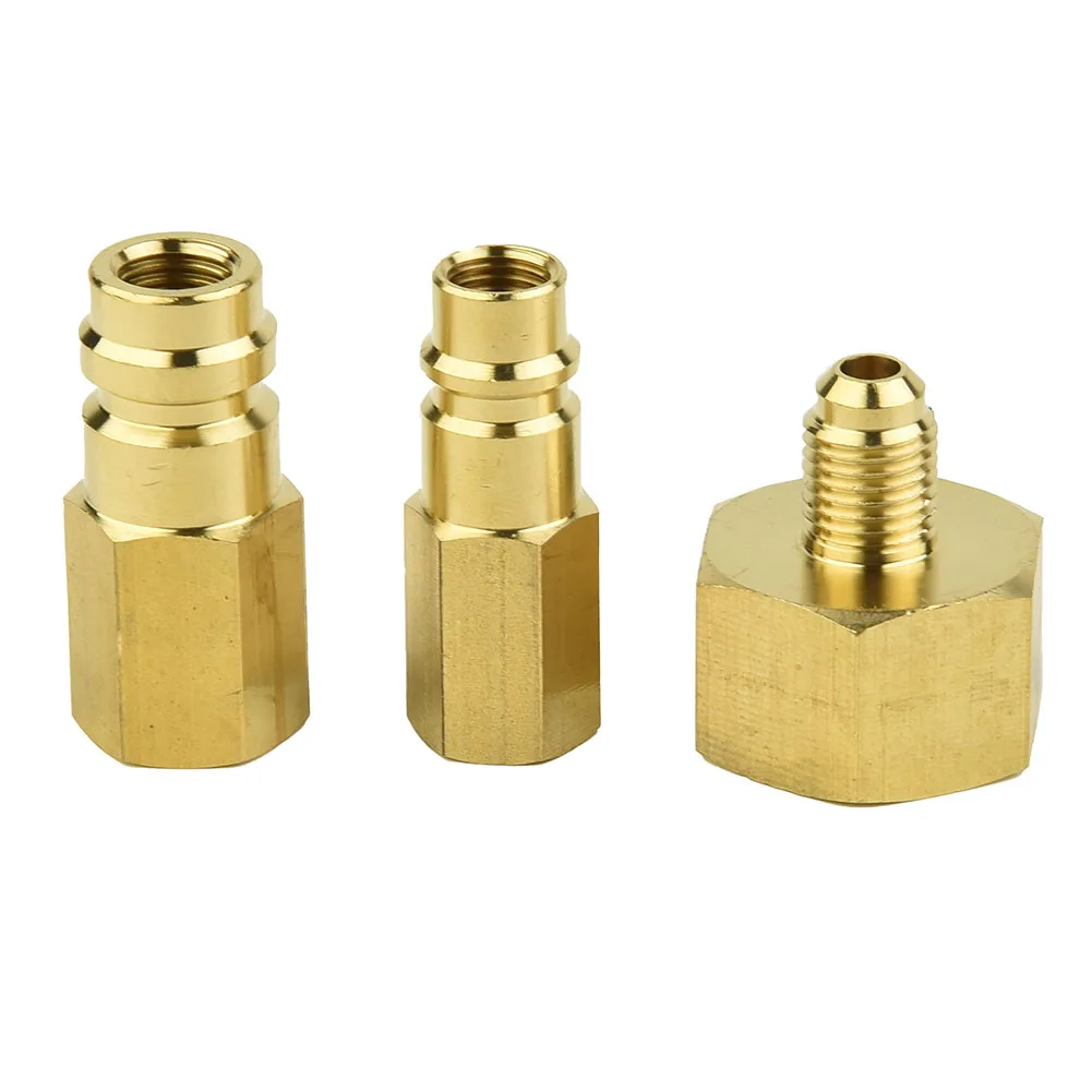 Adattatore per condizionatore d'aria R134A per Set di adattatori per convertitore ad alta e bassa pressione SAE da W21.8 a 1/4 ''parti di camion