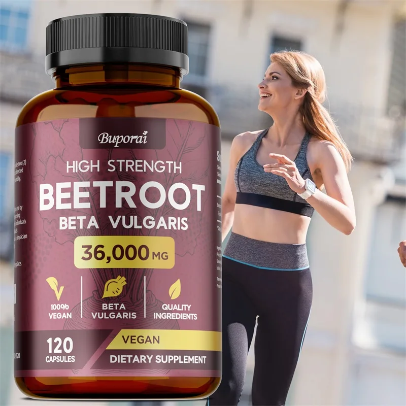 High Strength Beetroot - Promotes Blood Circulation Throughout The Body, Helps Maintain Heart Health, Vegan, Non-GMO