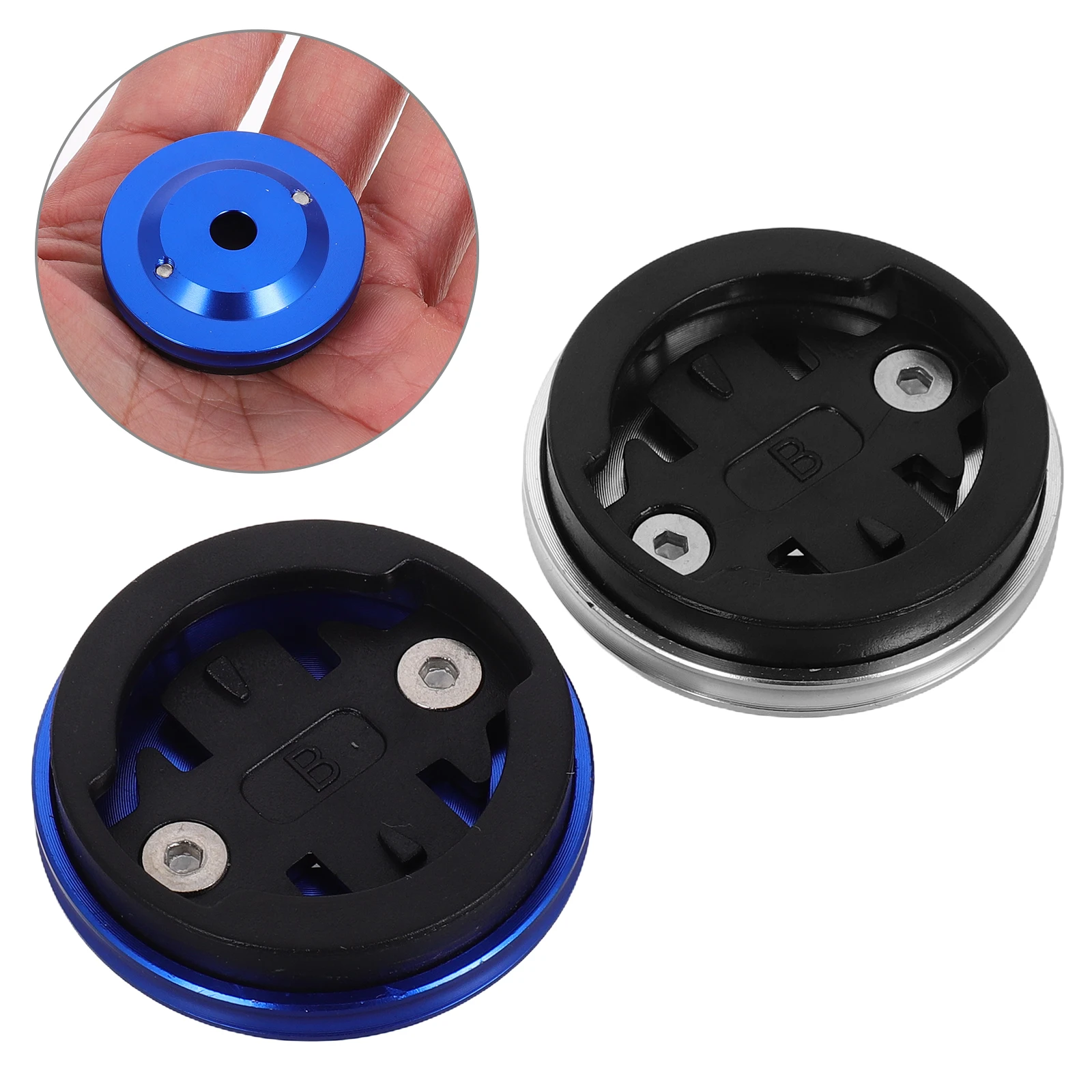 

2pcs Bike Computer Mount Aluminum Alloy Stopwatch Holder Replacement Bracket Adapter Base Rack Cycling Speedometer Odometer