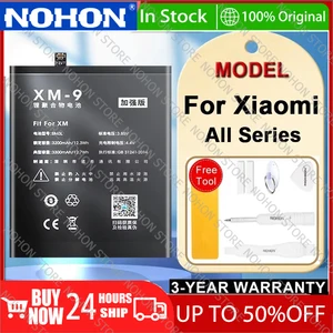 Nohon BN36 BM3E BM55 BM4H BM4Y BM4R BP40 BM3L BM4X BN4A BM50 BM22 Baterai untuk Xiao Mi Mi 10 K20 Pro Mi 5 9 11 Catatan 7 Pro Max 2 12 penjualan terbaik bateria nohon xiaomi redmi note - №
