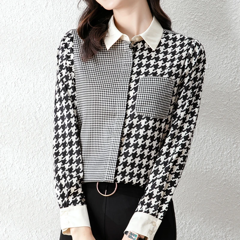 Classic Hold TUS Spring Autumn Kara Loose Long-sleeved Shirt Blouses BL1473