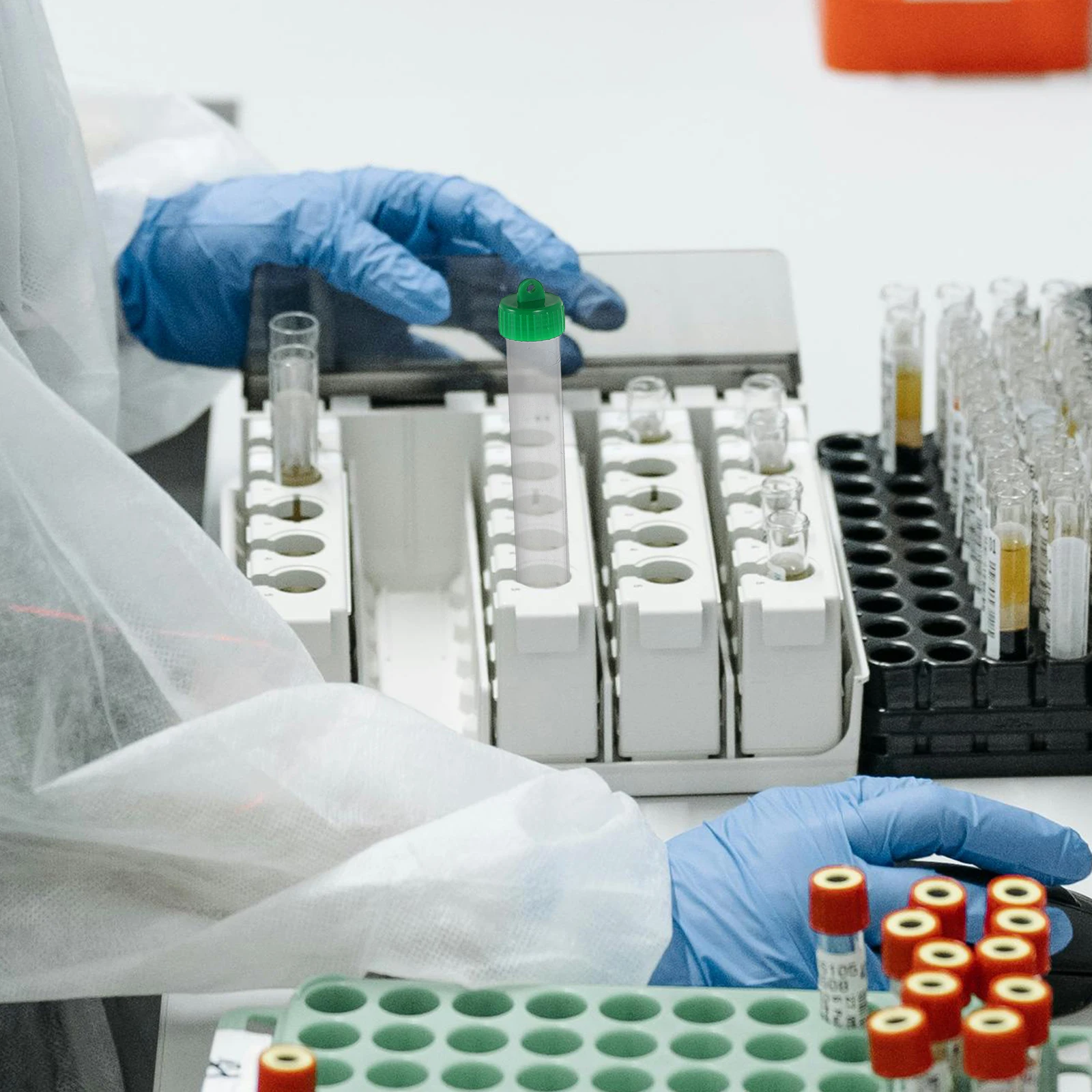 

10Pcs Plastic Test Tubes Small Leakproof Vials Clear Mini Bottles Screw Caps Sample Storage for Liquids and Solids