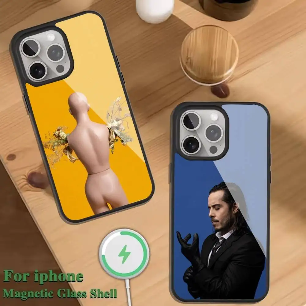 

J-Jose M-Madero Singe Phone Case For Magnetic Wireless Charge Cover For iphone 16 15 14 13 12 11 Pro Max Plus Coque