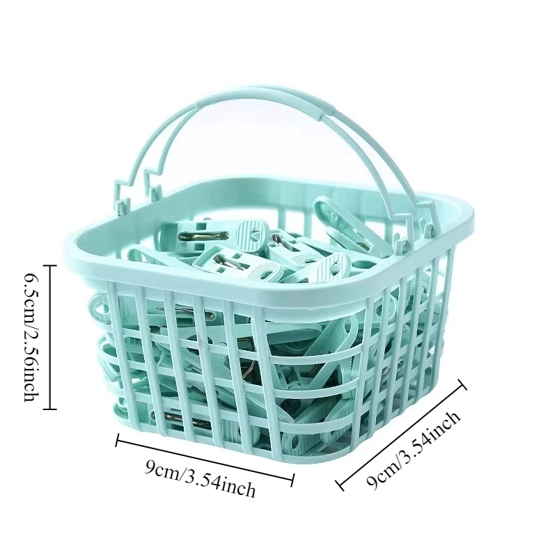30PCS Quilt and Towel Clip Basket Spring Hanger Household Plastic Drying Blanket Clip Anti Slip Clip for Drying Clothes