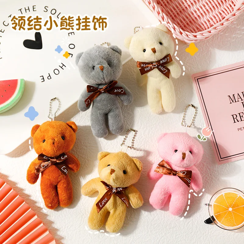 Cute Soft Cotton Bear Bag Accessory Key Chain accessory for Kids Students Girl