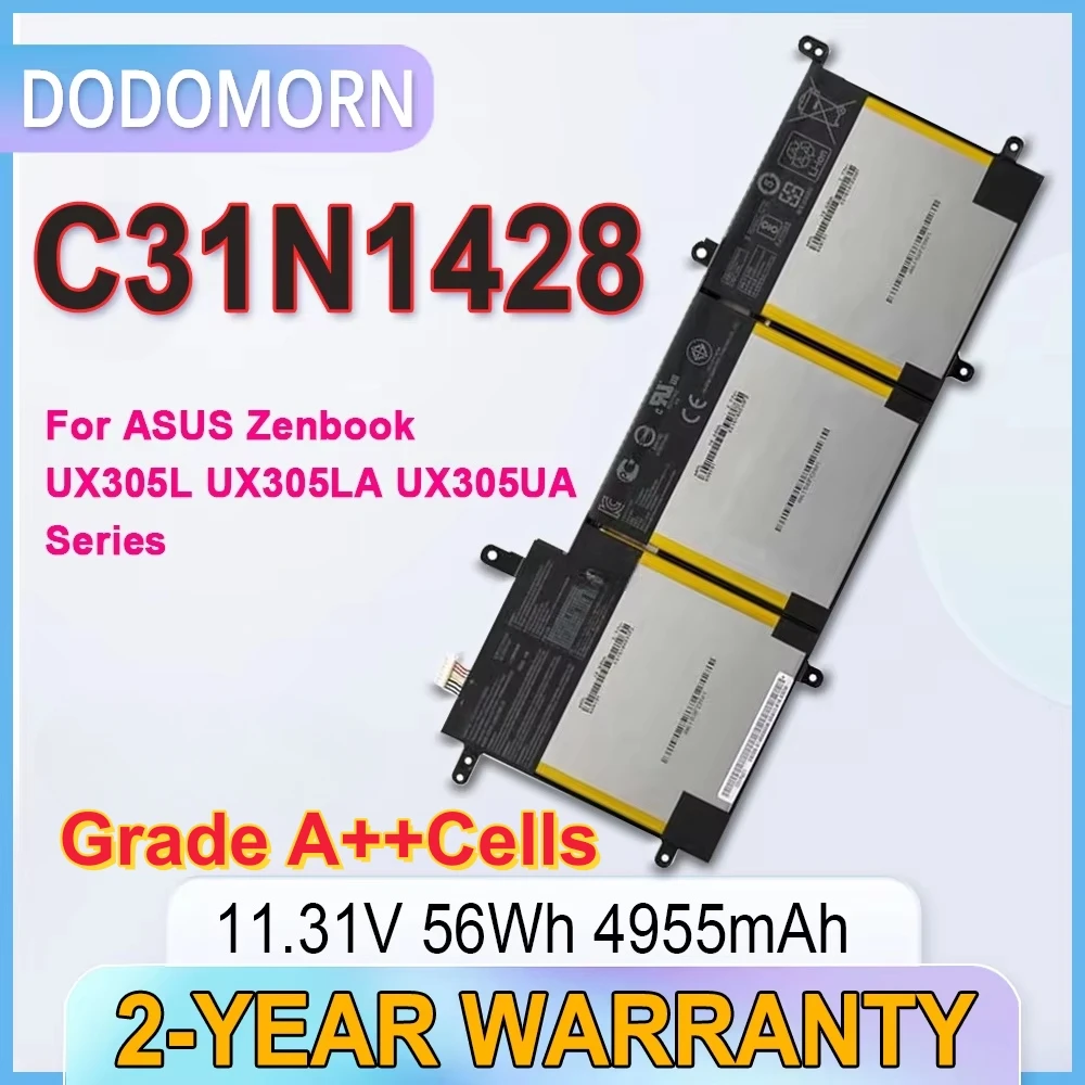New C31N1428 Battery For ASUS Zenbook UX305L UX305LA UX305UA C31N1428 3ICP5/91/91 11.31V 56WH