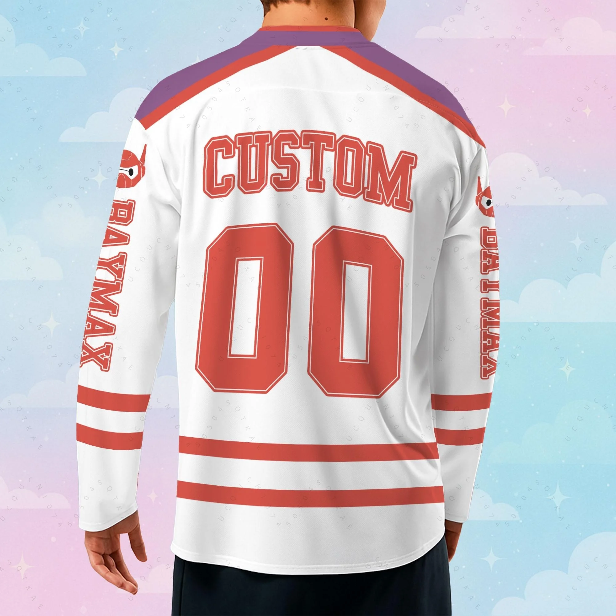 2026 جديد سوبر مشاة البحرية الميكانيكية الأبيض هوكي الجليد دعوى ثلاثية الأبعاد الرجال طويلة الأكمام قميص رياضي فريق الموضة الرياضة هوكي الجليد البدلة #3