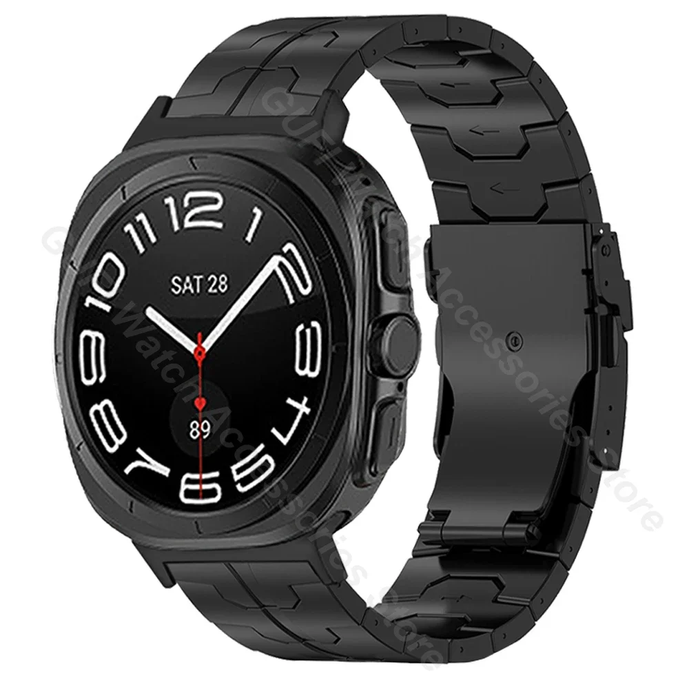 Luxury Titanium Metal Band for Samsung Galaxy Watch Ultra 47mm 47 No Gaps Quick Fit Men Strap for SAMSUNG GALAXY ULTRA Bracelet