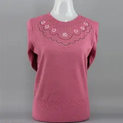 Fashion O-Neck Loose All-match Diamonds Sweater Women's Clothing Winter New Oversized Casual Pullovers Korean Tops