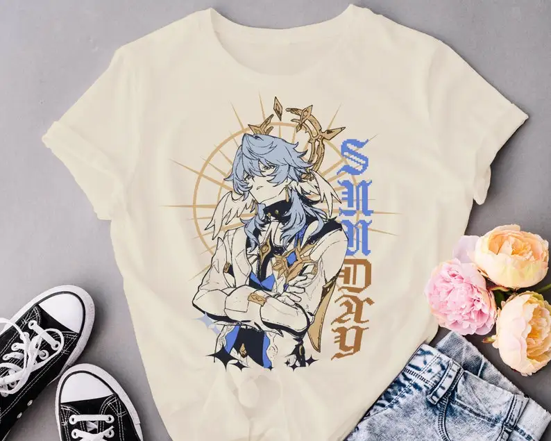 Sunday Honkai Star Rail Manga Subtle Graphic Aesthetic | Graphic Tee Shirt Aesthetic Unisex Softstyle T-Shirt