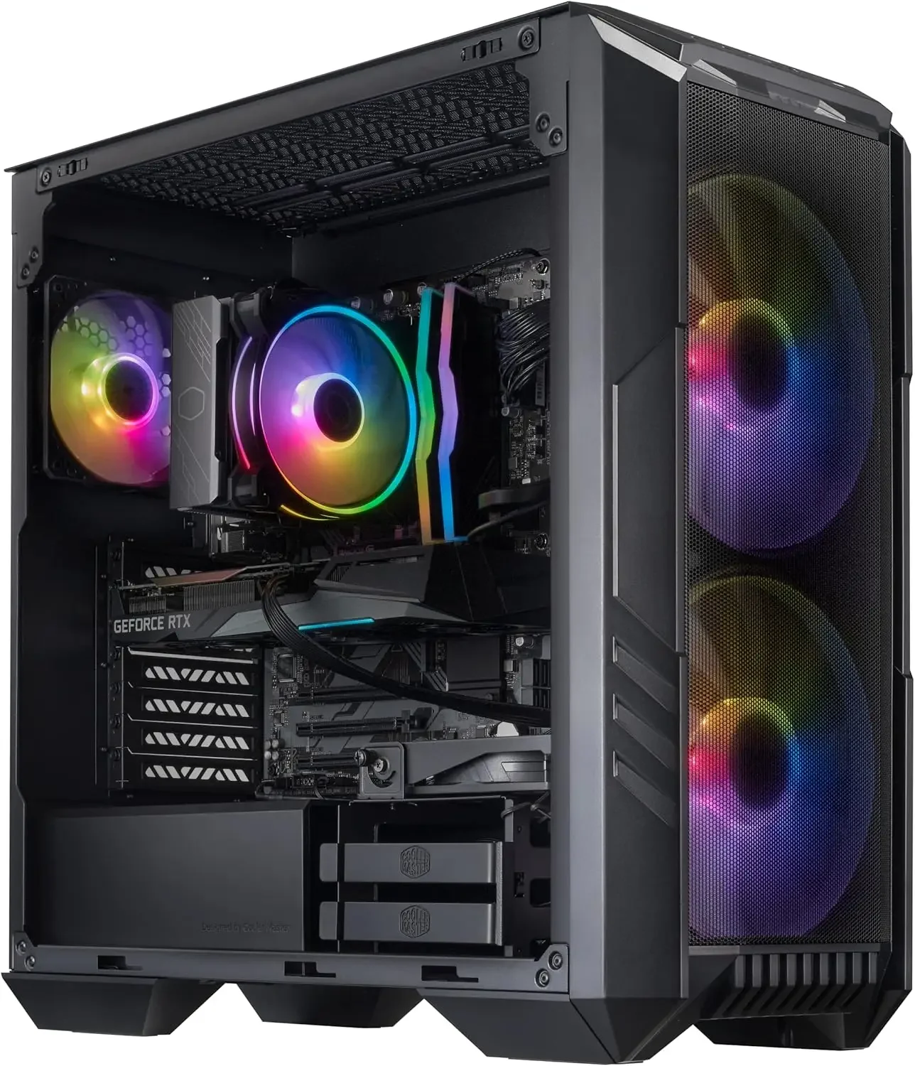 

HAF 5 Pro Gaming Desktop Intel i7 12700F NVIDIA RTX 4060 16GB RAM 1TB SSD WiFi 6 Windows 11 Cooler Master High Performance PC