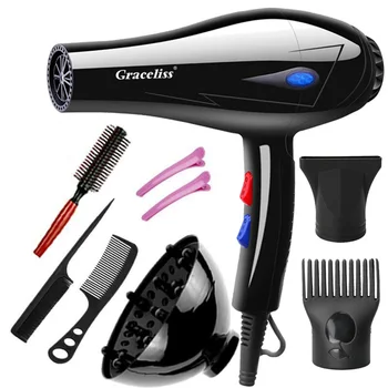 Original EU Plug Hot Cold Wind Professional Hair Dryer Blow Dryer Hairdryer For Hair…