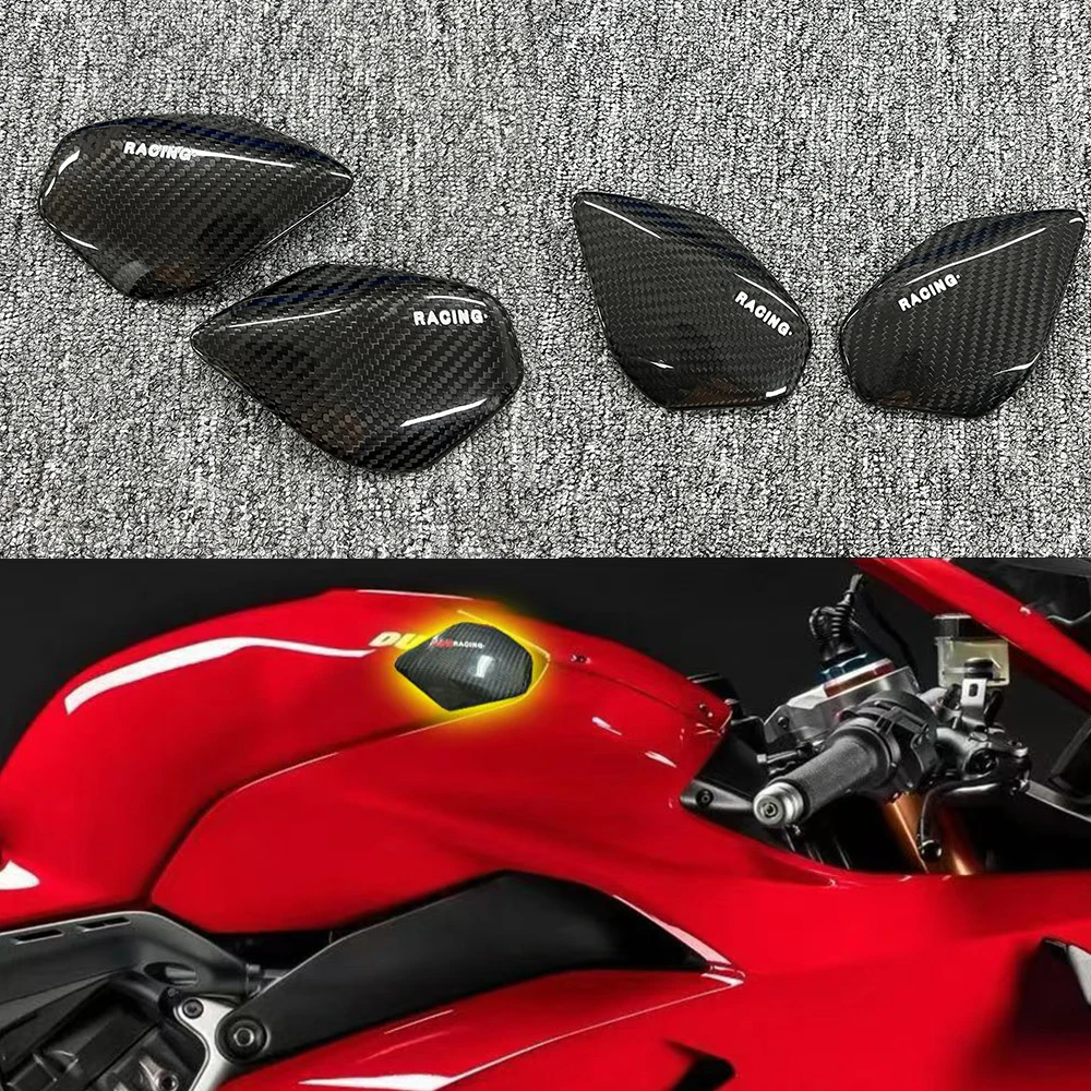 

Panigale V4 S/R Speciale 2018-2021 Motorcycle Fuel Tank Carbon Fiber Protective Cover For Ducati Streetfighter V4-V4S 2020-2024