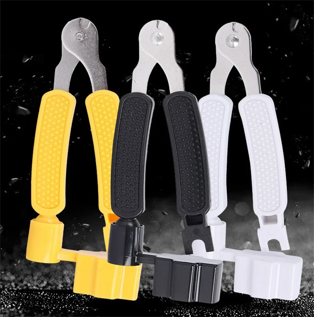 3 In 1 Guitar String Winder 3-PIN Puller 30g Black For Banjos For Guitars For Mandolins Replace Strings Yellow