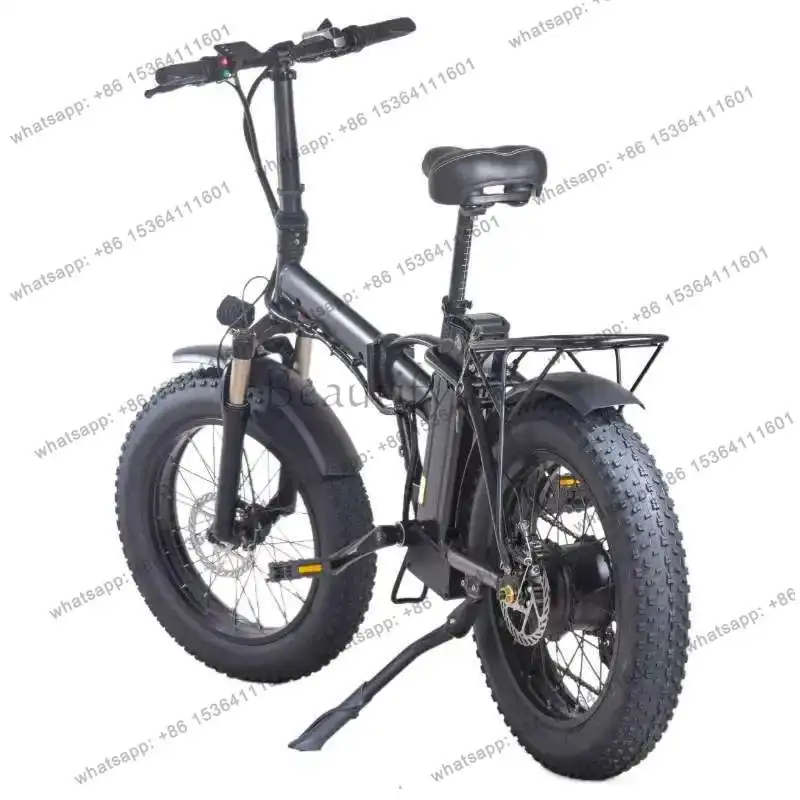 20-Inch lithium battery folding electric bicycle 40 wide tire snow transportation electric vehicle