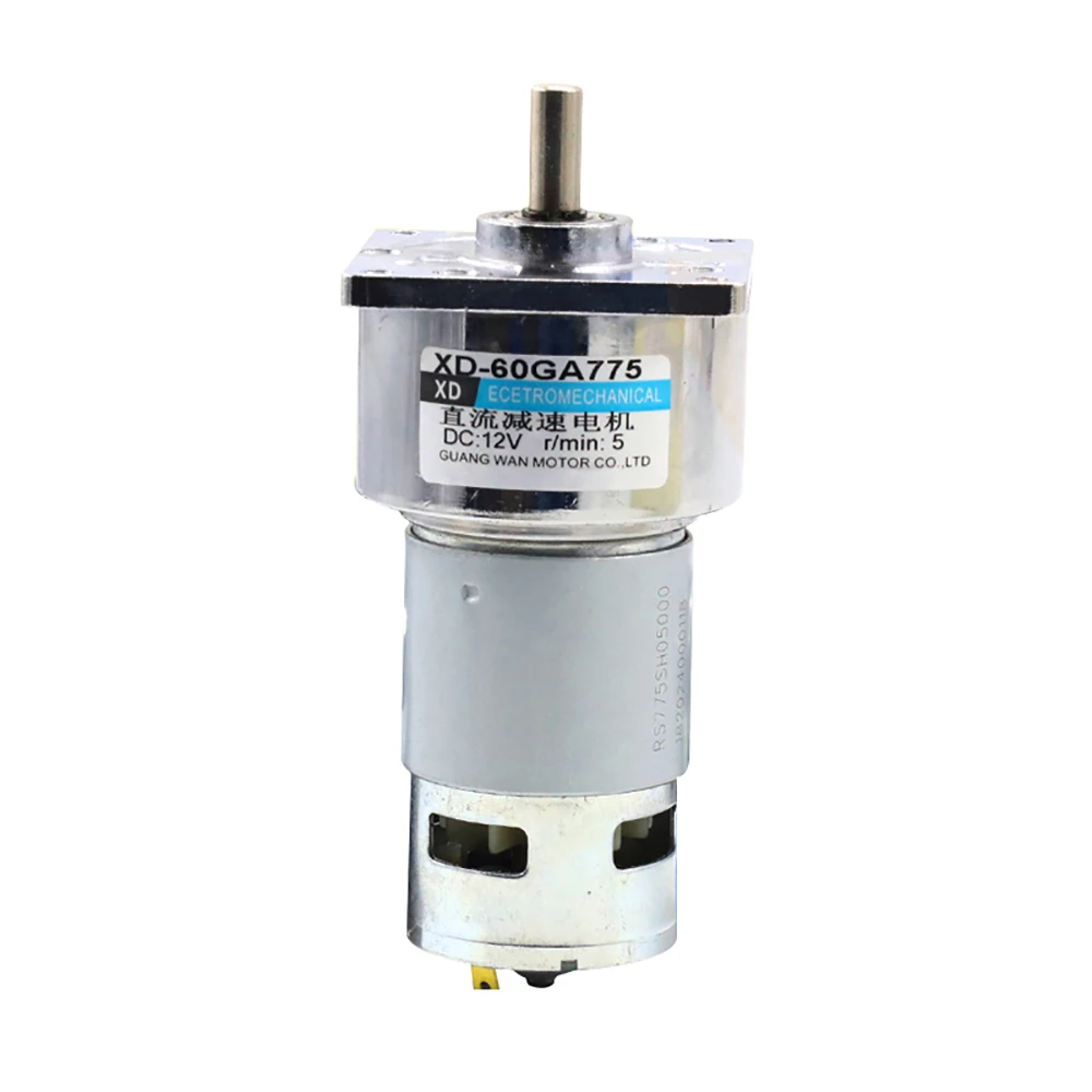 12V/24V 35W XD-60GA775 High Torque DC Gear Motor with Micro Adjustable Speed Control for DIY Robot Toy