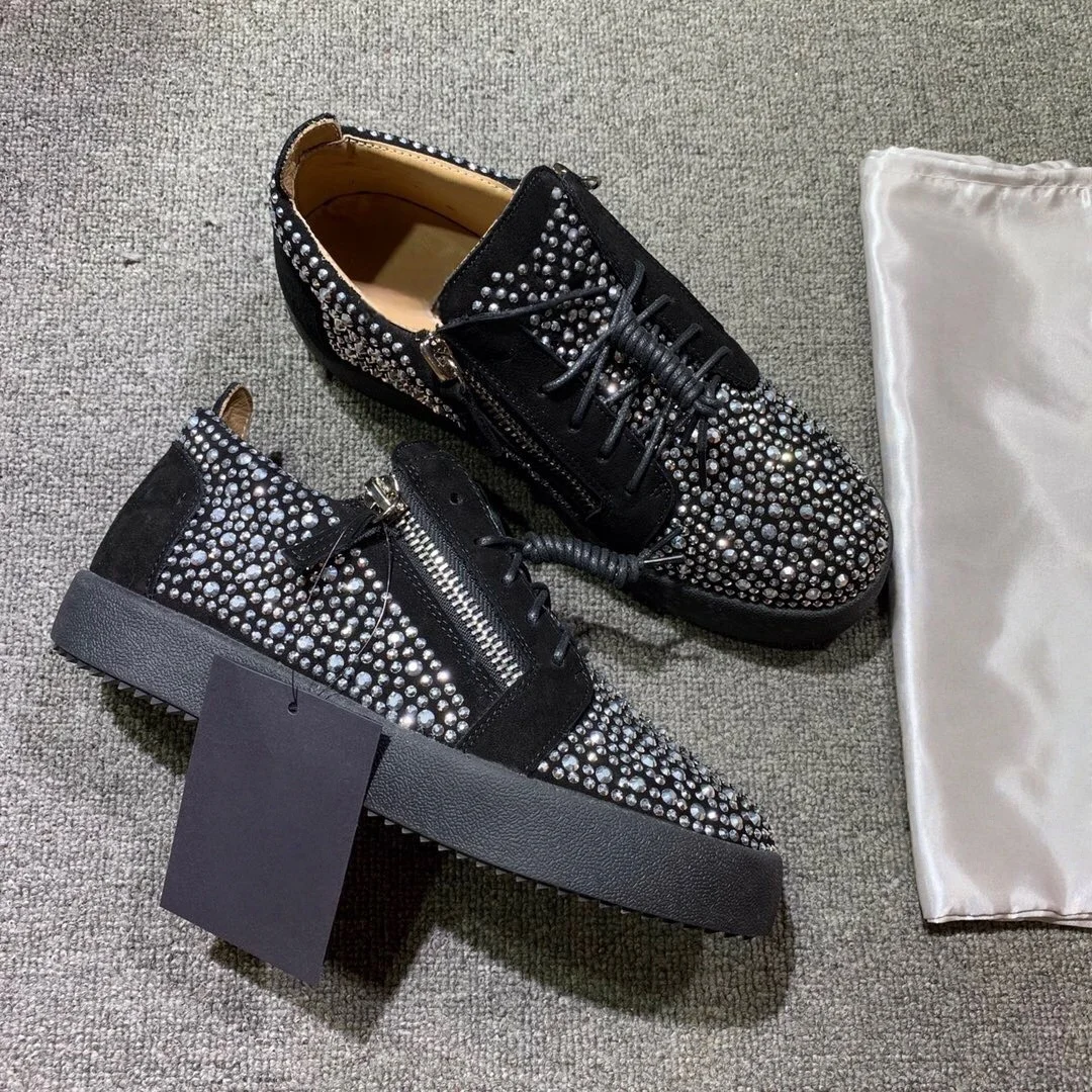 

Высококачественные повседневные кроссовки для мужчин и женщин из натуральной кожи, брендовые дизайнерские теннисные туфли унисекс, лоферы на молнии GZ G0691