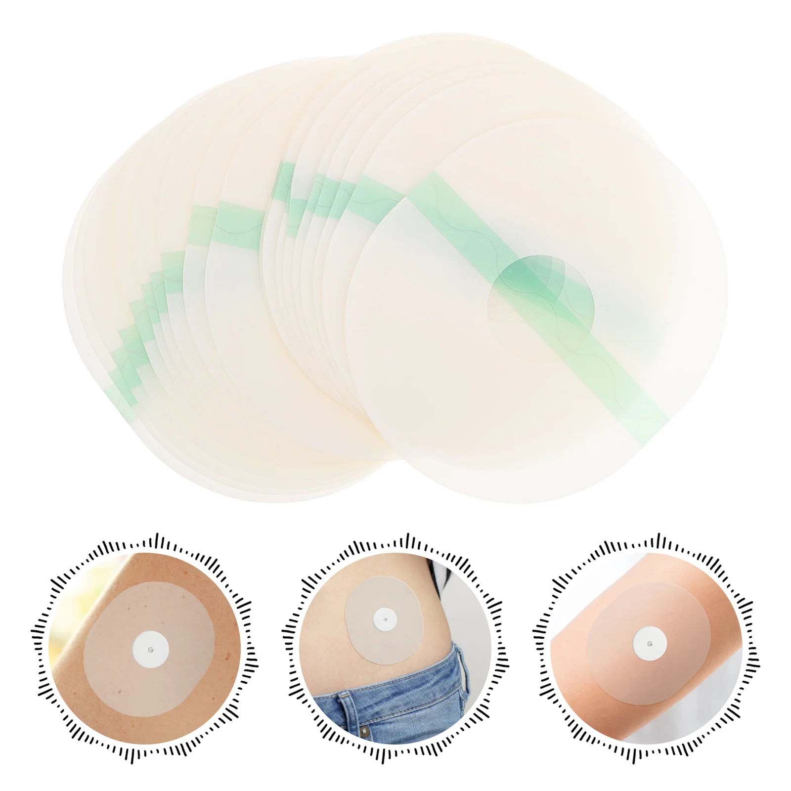 

20pcs Sensor Fixing Patches Invisible Adhesive Patches For Sports Waterproof Non-Slip Sensor Covers Practical Electronics Supply