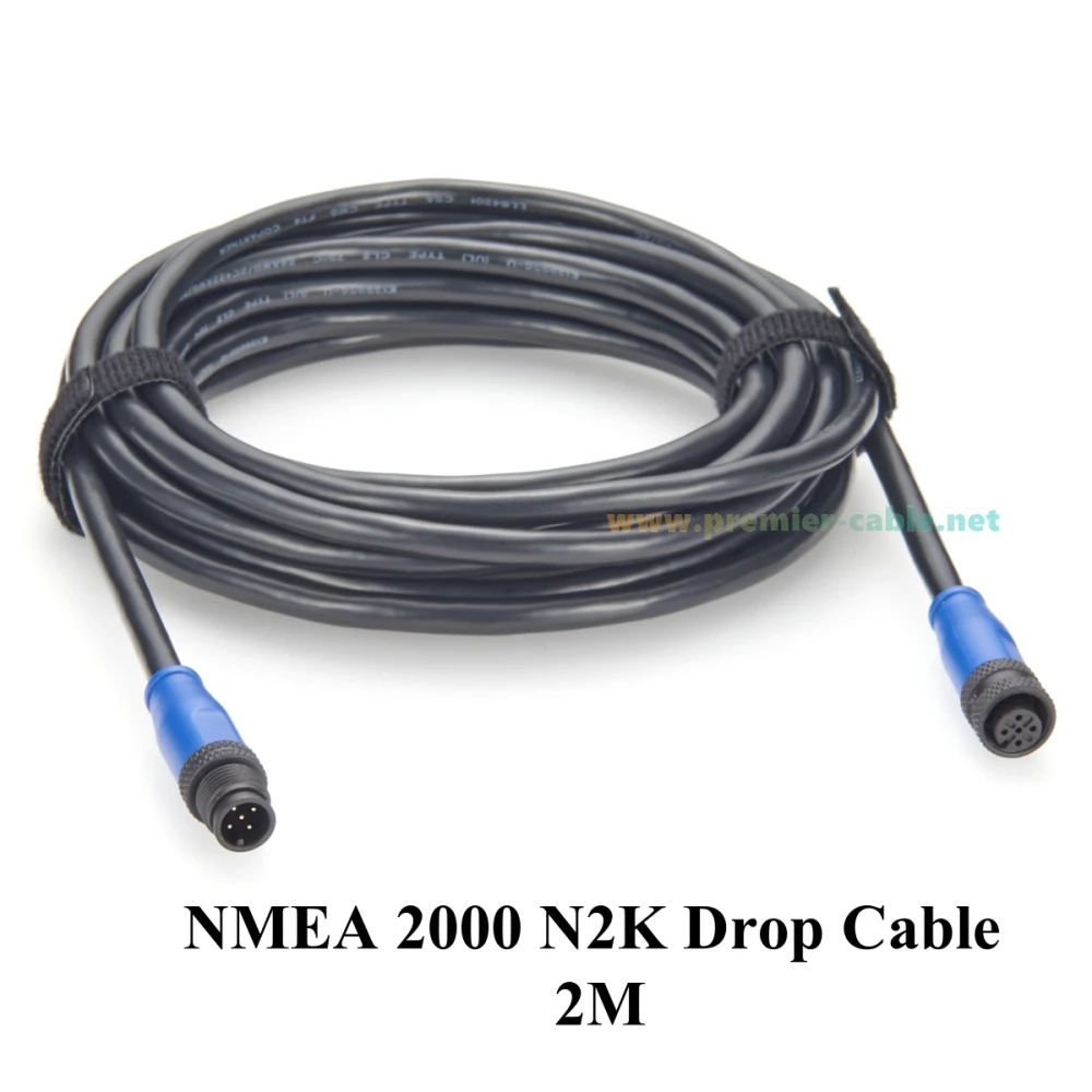 NMEA 2000 كاتب كيت البحرية العمود الفقري إسقاط كابل 2 ميناء المحملة موصل المنهيات كابل الطاقة ل Garmin Lowrance Simrad Navico #3