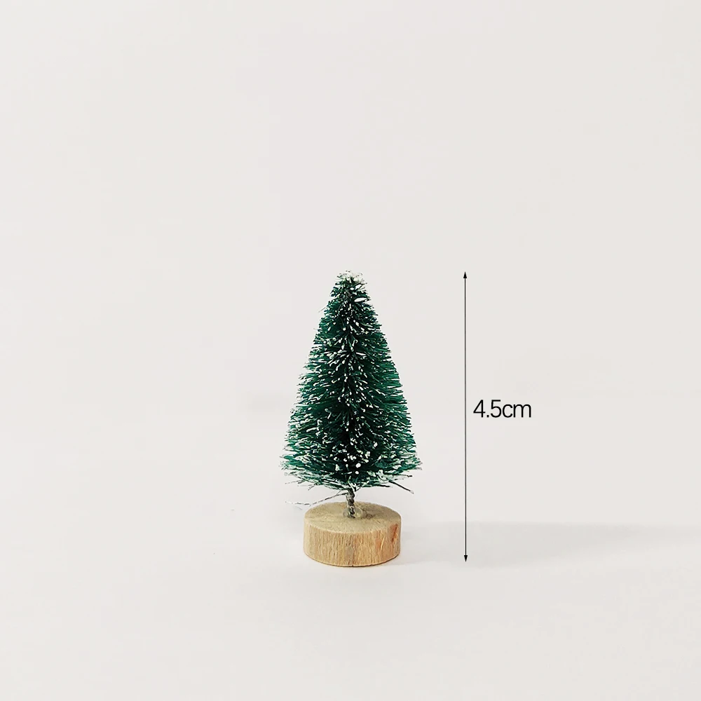 5 Stück Mini-Weihnachtsbäume aus Kunststoff Künstliche Weihnachtsbaum-Ornamente Winter-Schnee Tischdekoration DIY-Handwerk Weihnachtsdekoration 2026 – Detail 4