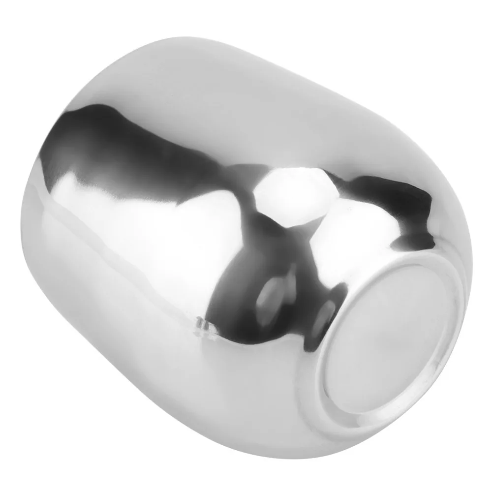 Rustless Steel Anti-scald Cup Multisize Anti-scald Structure Metal Tumbler Thickened Polished Inner Wall Beer Mug
