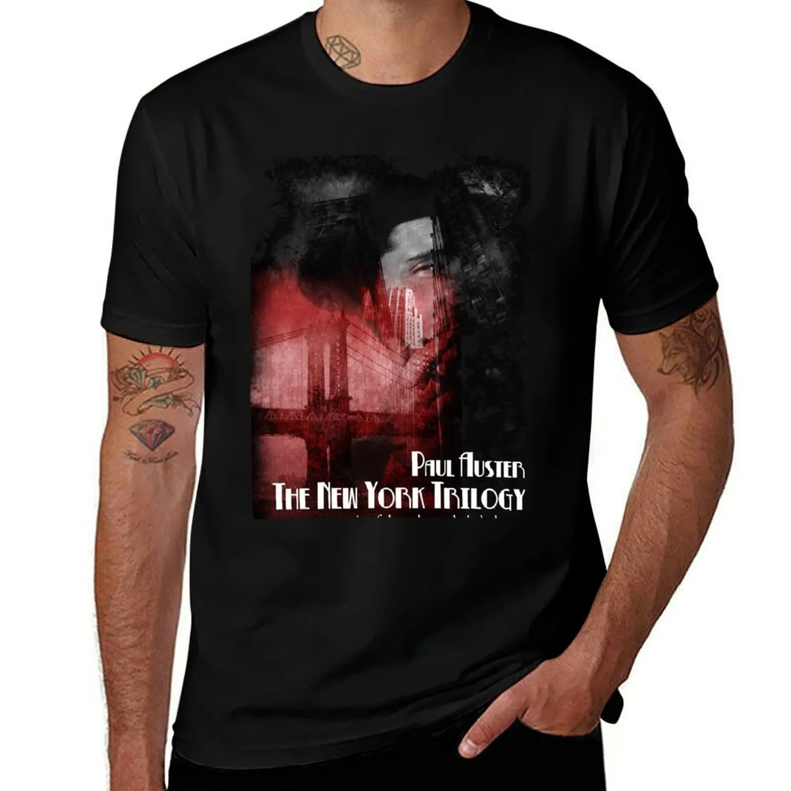 Paul Auster New York Trilogy T-Shirt Minimalist Graphic Tee Shirt T-Shirt