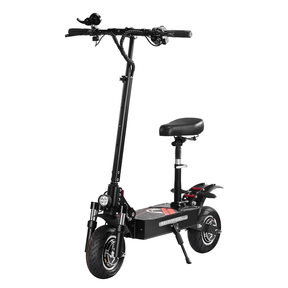 BOYUEDA Q7PRO 3200W Dual Motor 52V19AH Electric Scooter Foldable 10 inch 70KM/H Maximum Mileage 70KM Load Tire with Seat