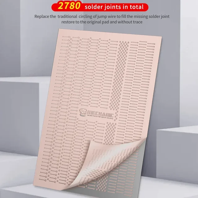 MECHANIK Naprawa złącza lutowanego bez śladu Magic Tag Rework Pad 2780 Płytka do zgrzewania punktowego do naprawy płyty głównej Spawanie