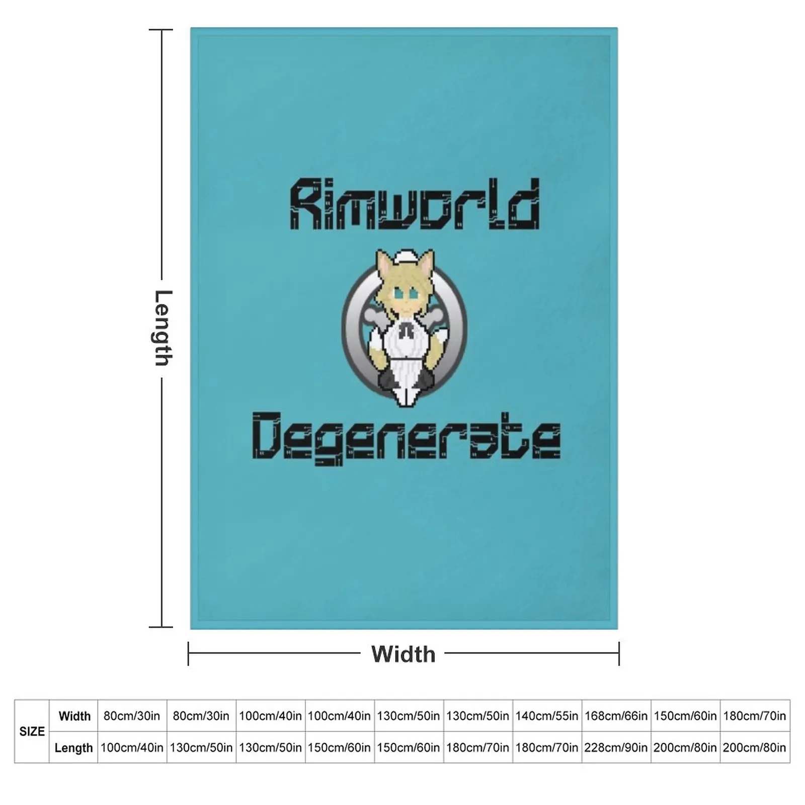 Rimworld with a spice of Degeneracy Throw Blanket for winter cosplay anime Large Luxury Thicken Luxury Brand Blankets