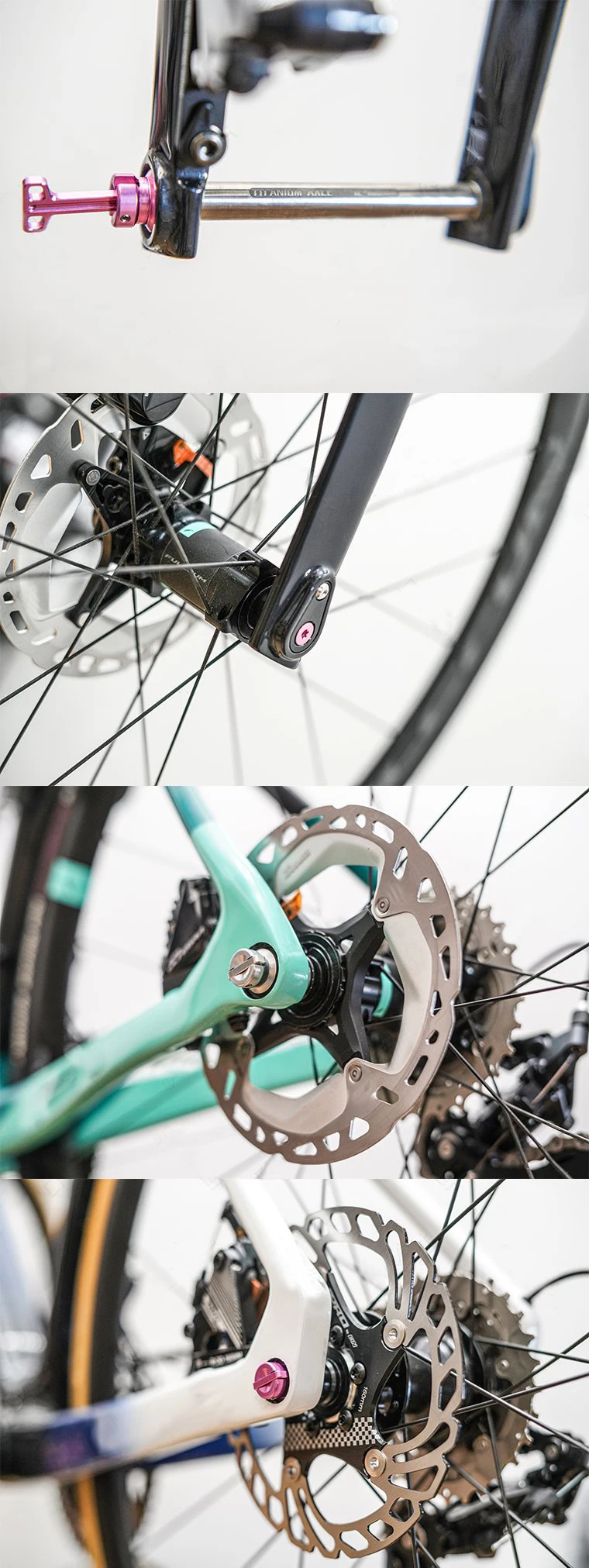 Fahrrad Universal Quick Release Barrel Welle Stangen 12MM Ultra Licht Titan Versteckte Wellen MTB Rennrad Für Disc Bremse hub Teil – Detail 13