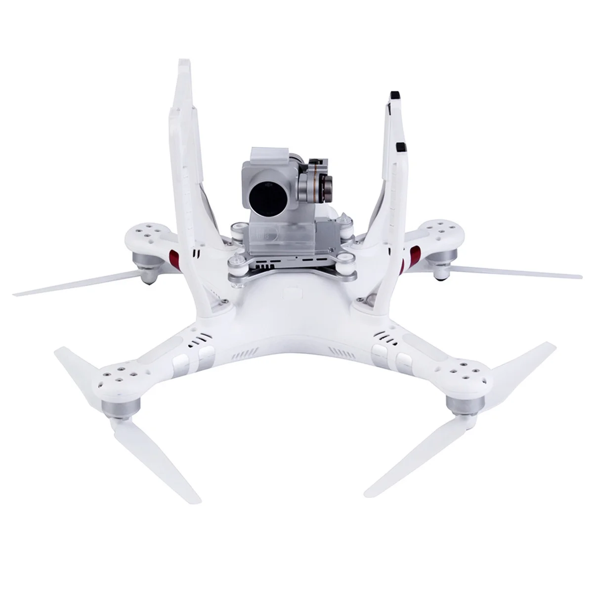 ชุดขาตั้งใต้ท้องเครื่องแบบขยายสำหรับ Phantom 3 สีขาว ทำจากพลาสติก ABS ทนทาน น้ำหนักเบา อะไหล่ทดแทนสำหรับโดรนบังคับวิทยุ