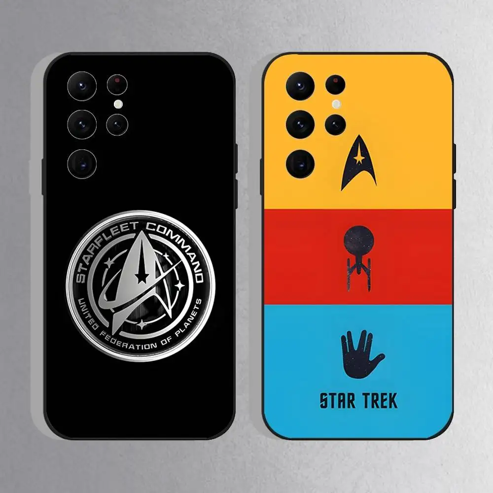 Чехол для телефона TV S-Star T-TrekS для Samsung S25, S24 Ultra, S20, S30 plus, S22 Plus, S23, Ultra 5G, силиконовый черный корпус