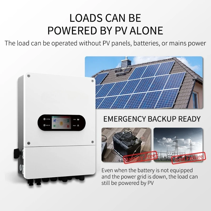 Philippines Vietnam GreenPower IP66 6KW Dual Output Hybrid Pure Sine Wave Solar Inverter With  Controller