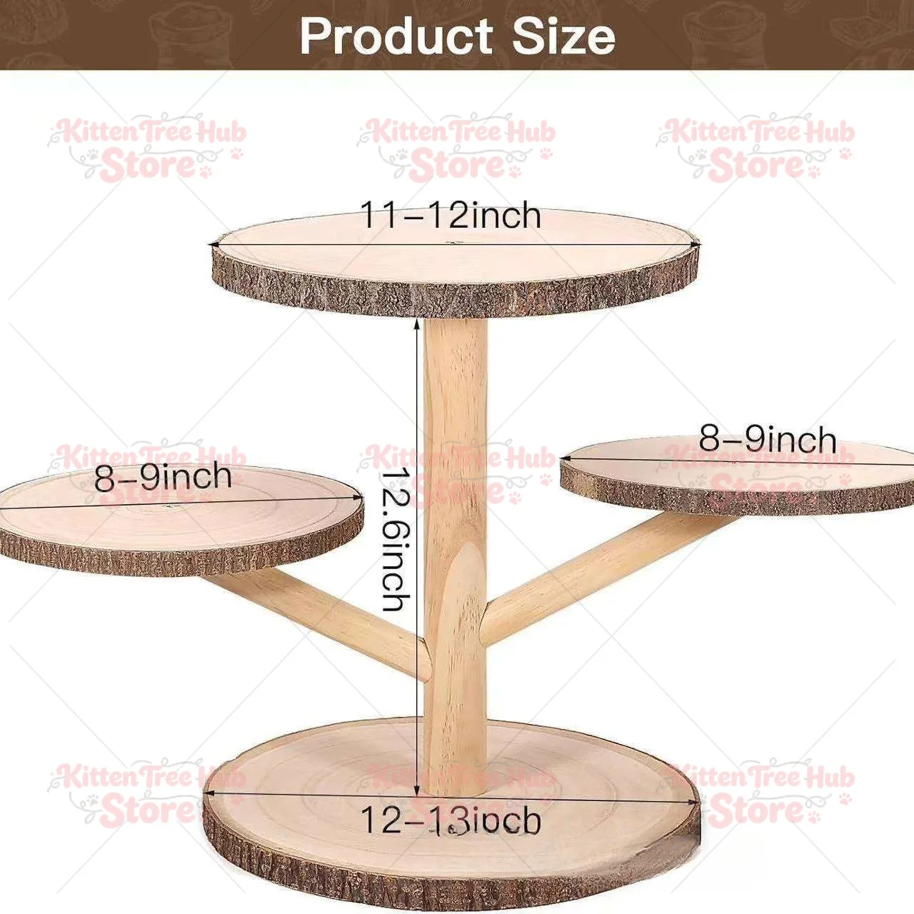 Wooden 4-layer Cupcake Stand, Tiered Party Dessert Display Stand, Solid Wood Wedding Decoration Stand Wood Art