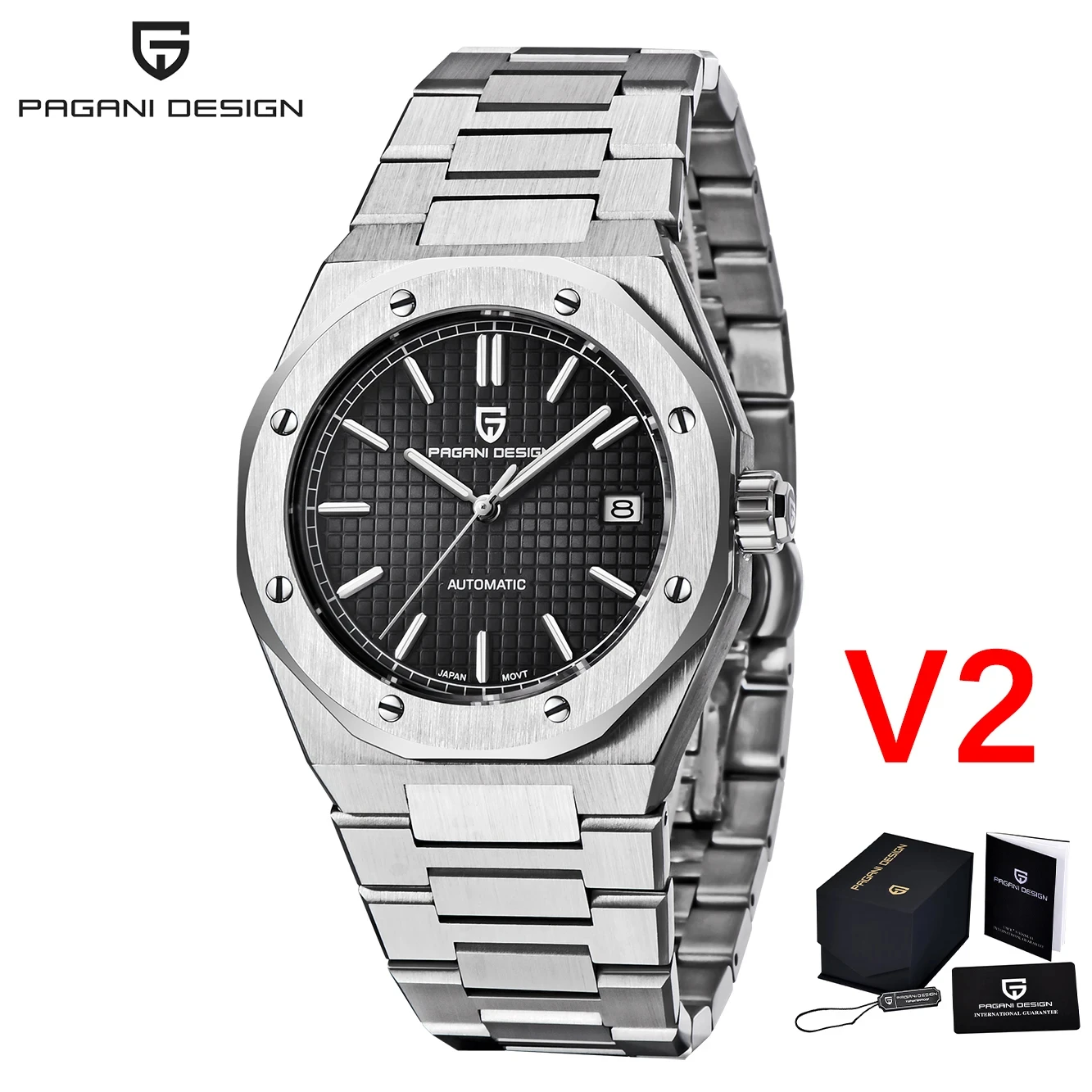 PAGANI DESIGN Luxury Business Men's Automatic Mechanical Watches Japan NH35 Sports Stainless Steel Waterproofl Relogio Masculino