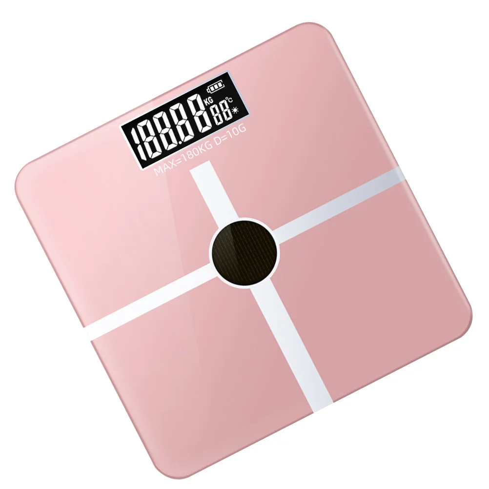 

1 шт., электронные весы с солнечной зарядкой, закаленное стекло, прочные, точные, для домашнего использования, цифровые весы для управления весом