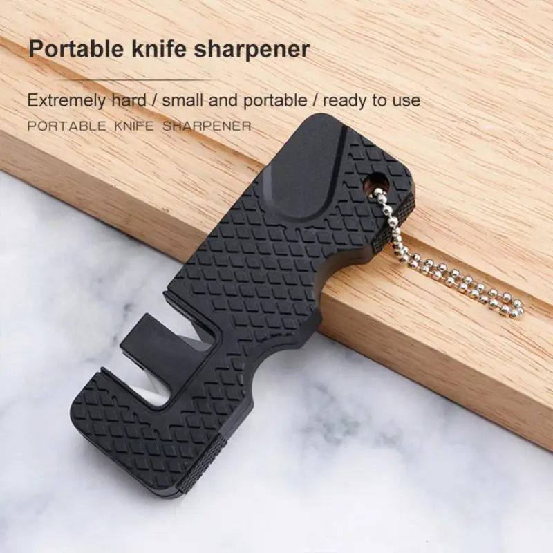 Knife Sharpener Mini Portable Knife Sharpening Support Kitchen Household Fruit Knife Sharpening Stone Home Kitchen Accessories