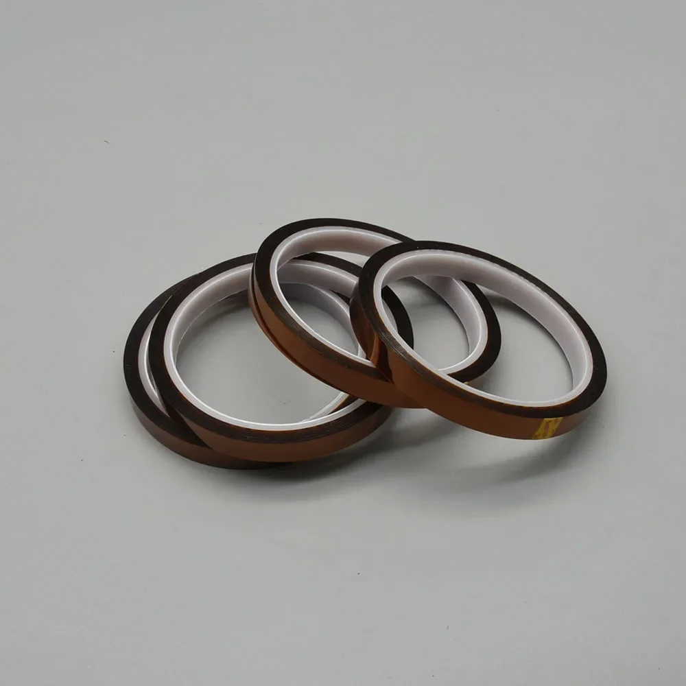 2Rolls Sublimation Heat Transfer Tape used for 3D Printer Bed Tape DTF Print High-Temperature Thermal Insulation Polyimide Adhes