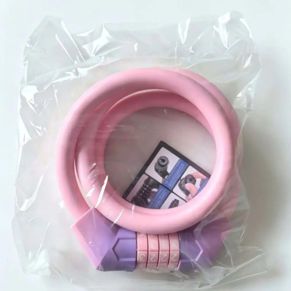 Gradient Steel Bicycle Code Lock Portable Security Cable For MTB Road Kids Bike Student Cycling Accessory