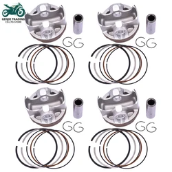 4 Set 67mm 67.25mm 67.5mm STD +25 +50 Piston and Ring Kit For Honda KN9-1 CBR600RR AC F5  2003 2004 2005 13101-MEE-000