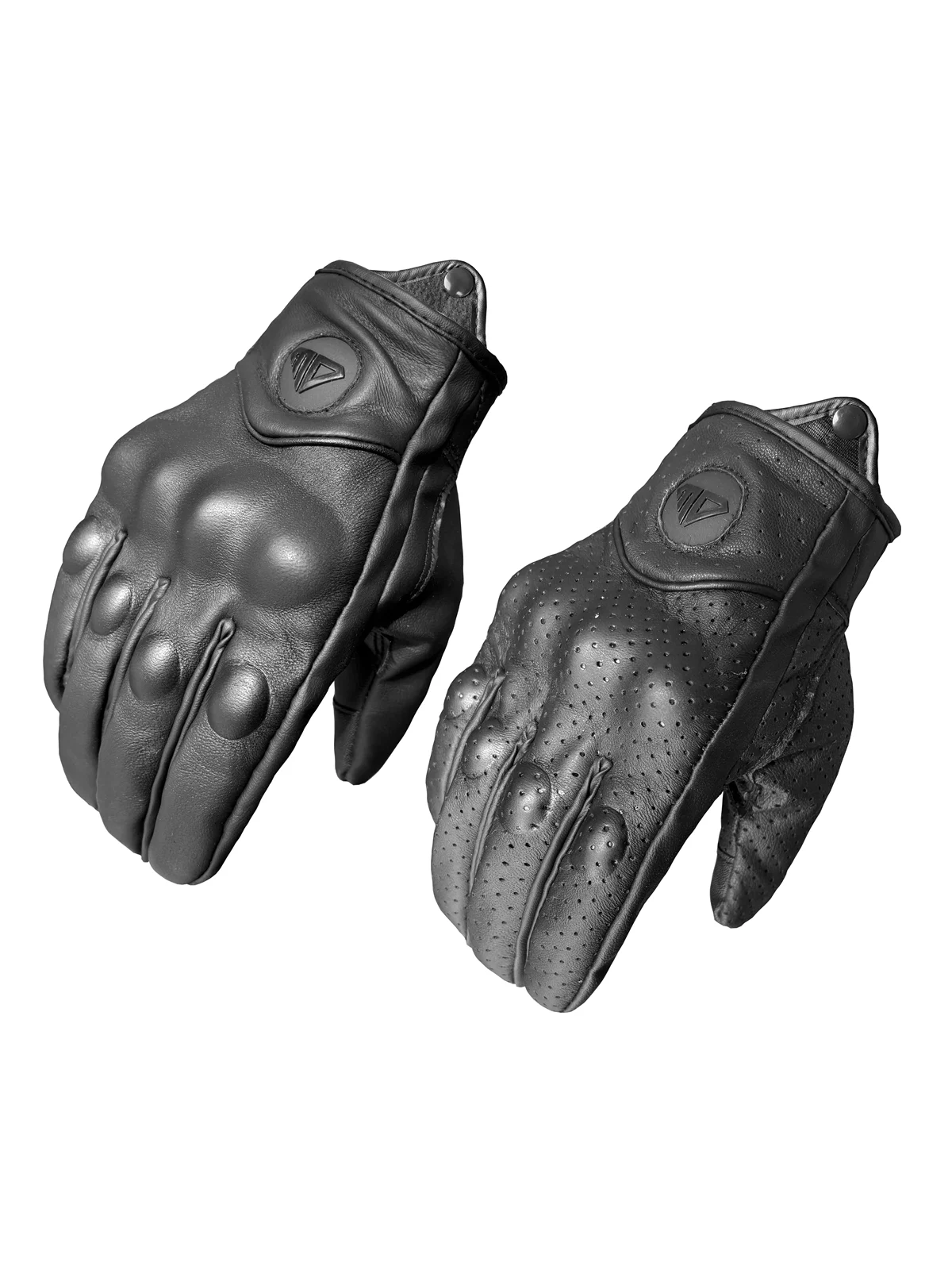 AliExpress NONE Motorcycle Gloves Retro Perforated Glove Breathable Leather Black Summer Winter Moto Racing Cycling Motocross Bike Knight Cool
