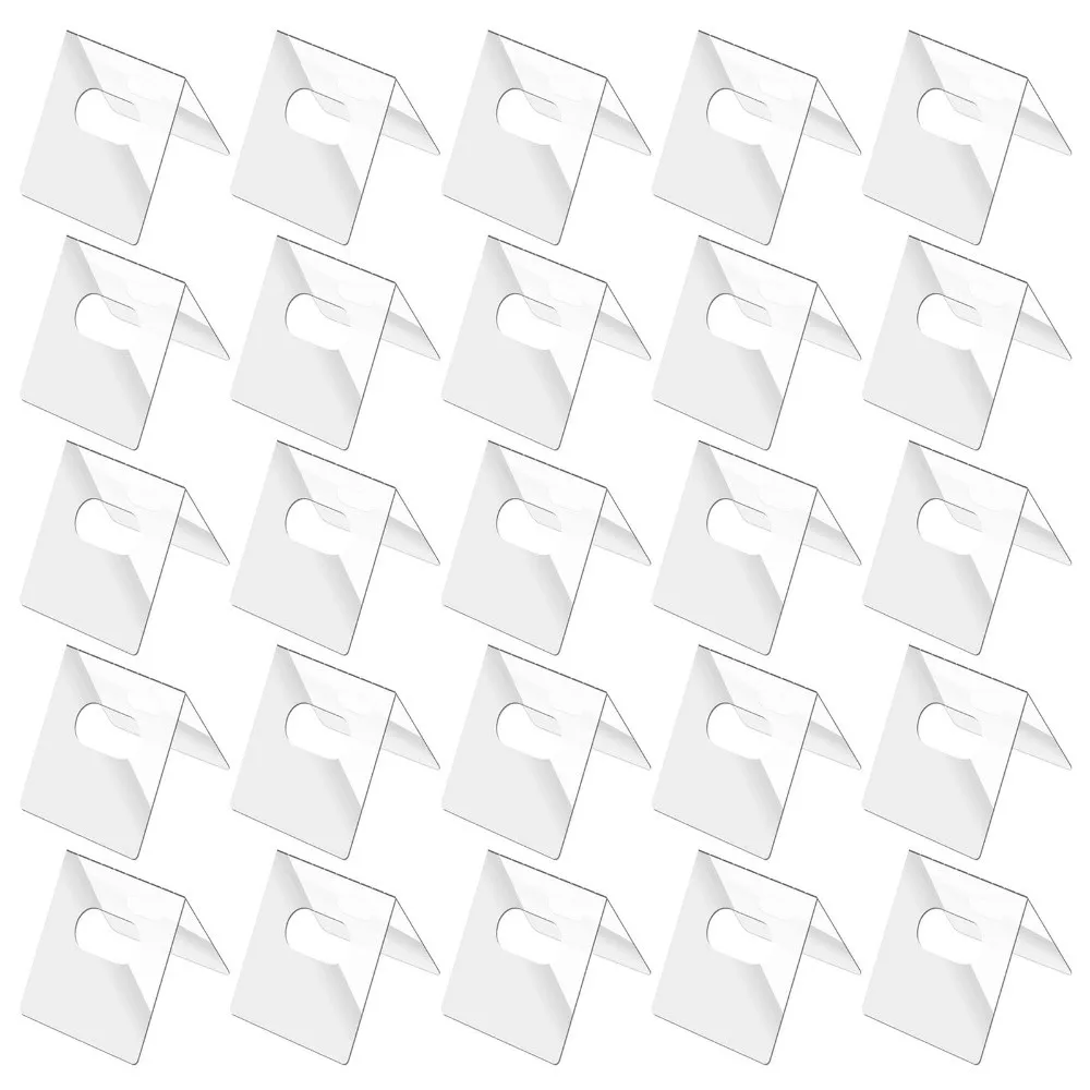 50pcs PVC Invisible Blinds Fixers Reinforce Top Double Size Blind Repair Tabs Easy Install Clear Broken Slat Stickers for Window