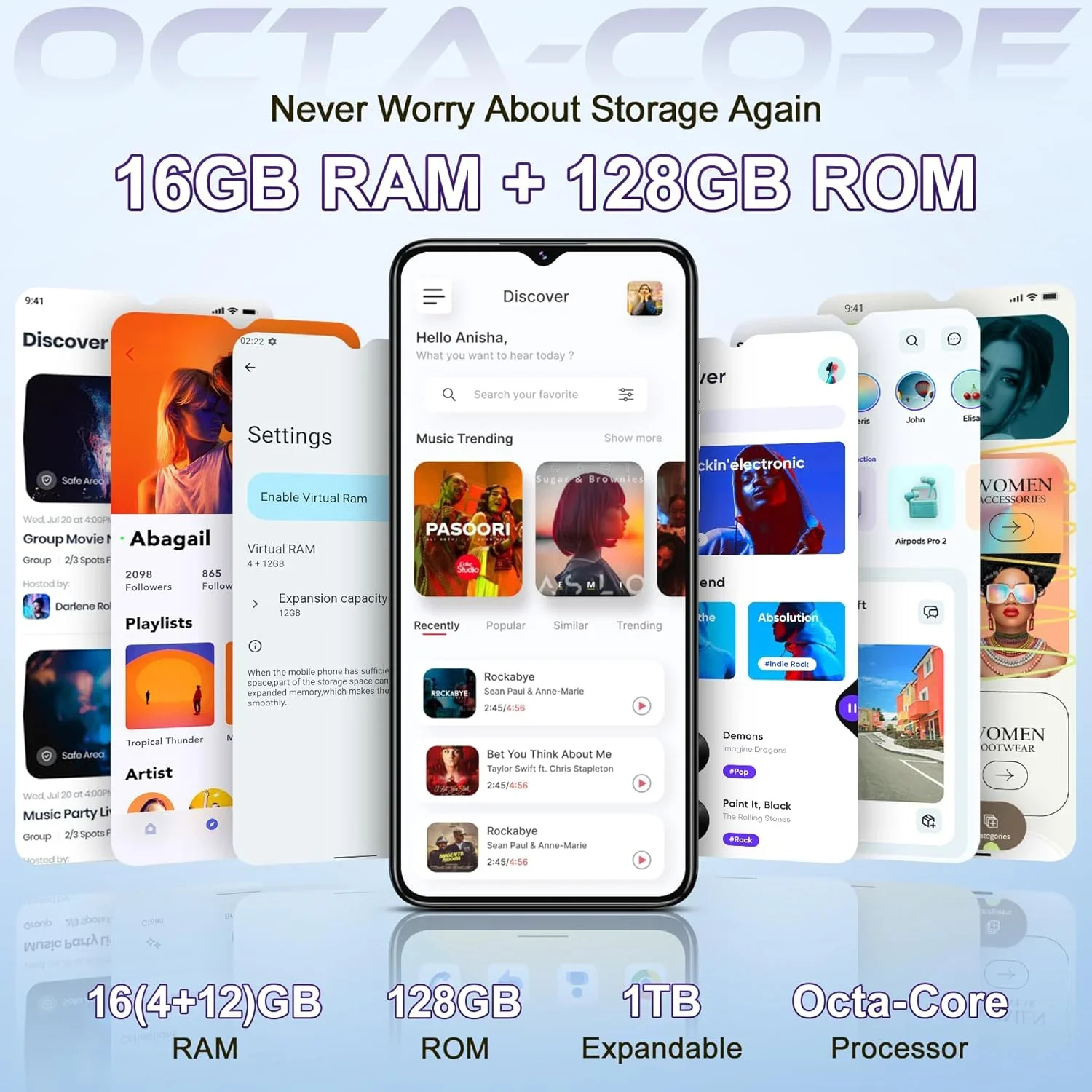 الهاتف الذكي OUKITEL C57 Pro 4300mAh 4G 16Go (4 + 12) RAM /128go ROM - 6.52 13MP Android 14 4300mAh GPS Double SIM