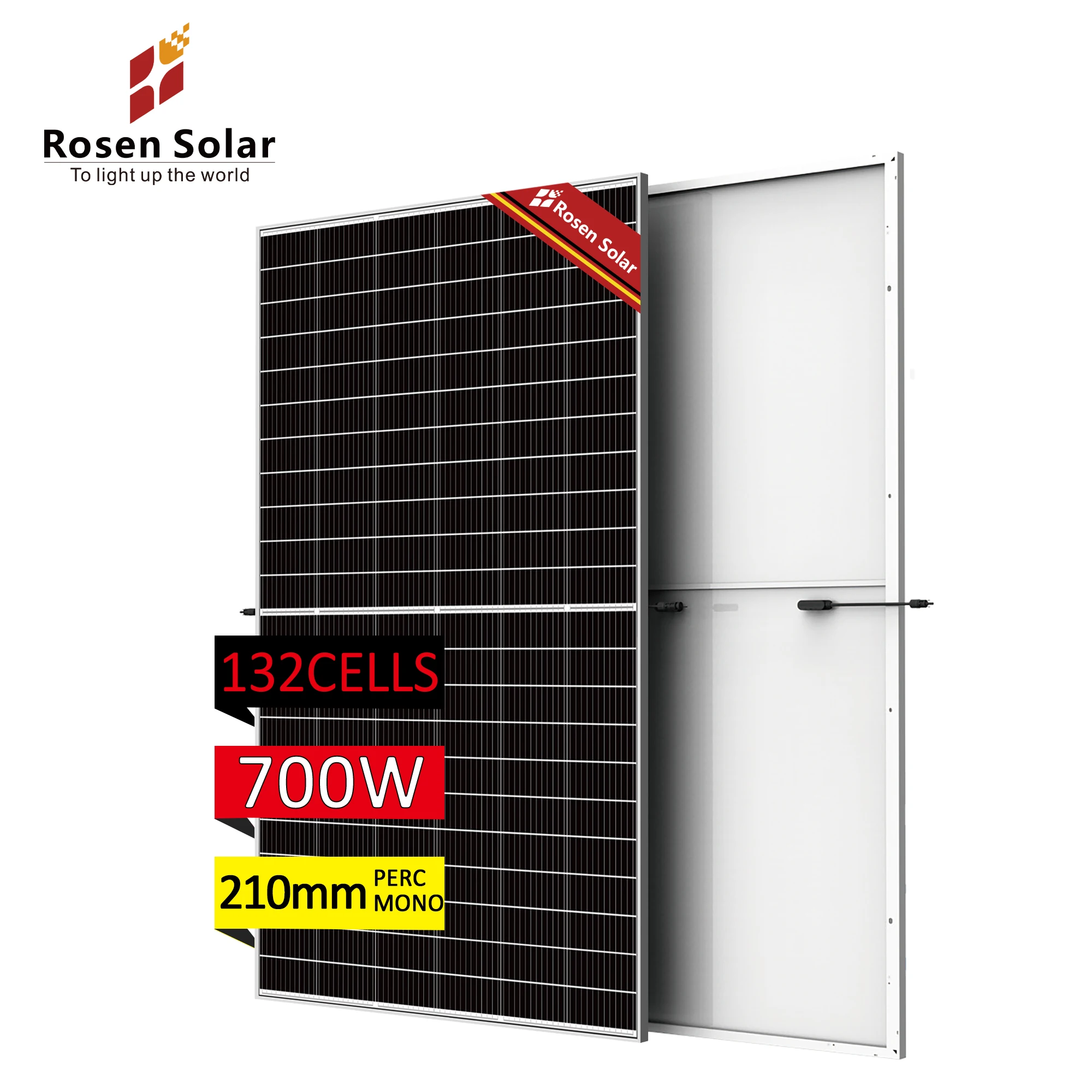 Topcon Bifacial Half Cell 700w 720w 750w Panel Solar Photovoltaic