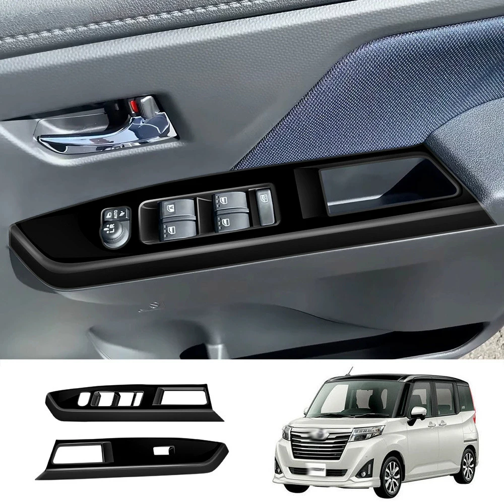 For TOYOTA ROOMY CUSTOM 2022 2023 2024 ABS Front Rear Armrest Window Lift Button Glass Switch Cover Trim Interior Accessories