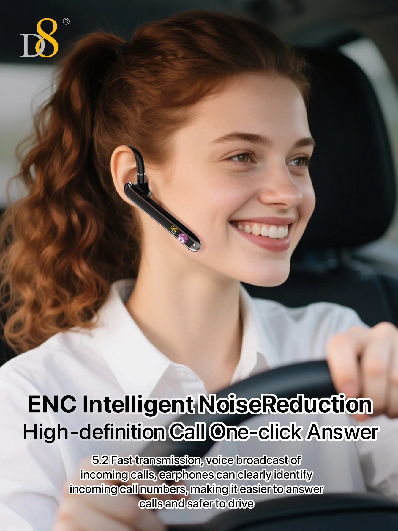 D8 Single Ear Wirel… - image