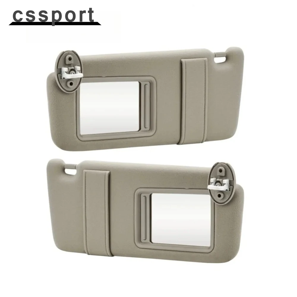 

Beige Left & Right Sun Visor Pair For 2009-2016 Toyota Venza With Cover Trims