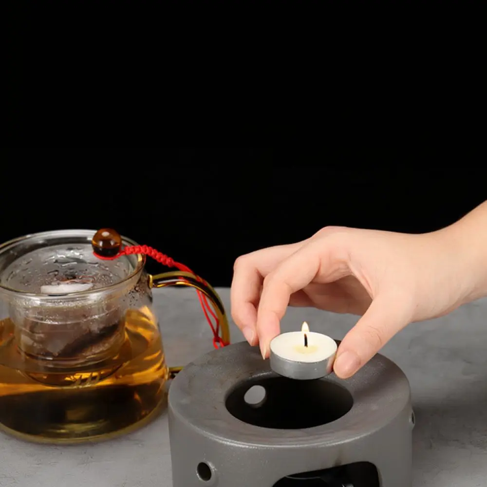 White Unscented Tea Light Candles For Heating Teapot Essential Oil Burner Long Burning Time Indoor Home Decoration Accessory